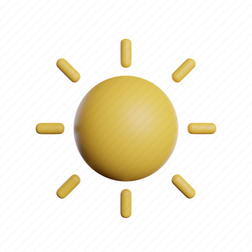 Sun, front, sunny, cloud sky, nature 3D illustration - Download on Iconfinder