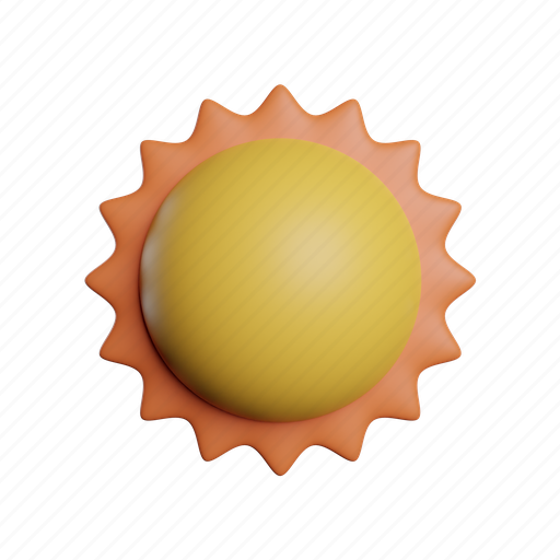 Sun, front, forecast, sunny, weather 3D illustration - Download on Iconfinder