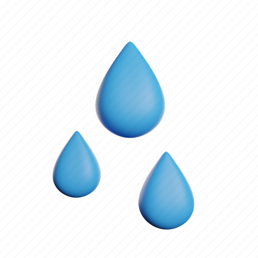 Water, front, drop, rainy, weather, cloud, nature 3D illustration - Download on Iconfinder