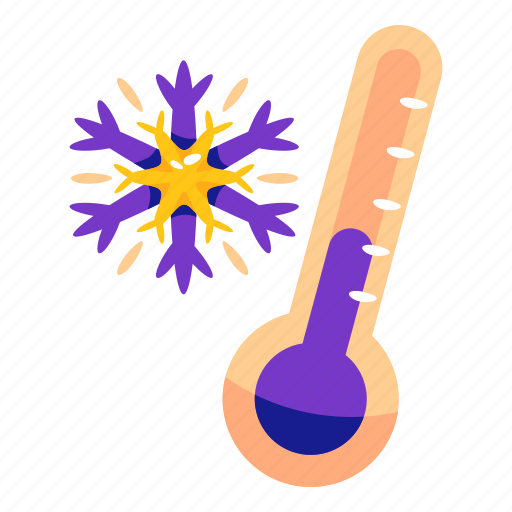 Snow, termometer, sun, cloudy, weather, stickers, sticker illustration - Download on Iconfinder