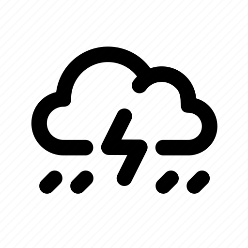 Storming, thunder, atmospheric, meteorology, cloud, lightning bolt, thunderstorm icon - Download on Iconfinder
