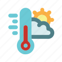 thermometer, temperature haw weather, fahrenheit, celsius, weather, weather forecast, sun, cloud, nature, temperature