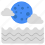 cloudy night, nighttime, weather forecast, overcast, meteorology 