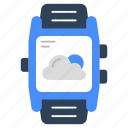 smartwatch weather, smartwatch app, weather forecast, overcast, meteorology