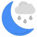 cloudy night, nighttime, weather forecast, overcast, meteorology
