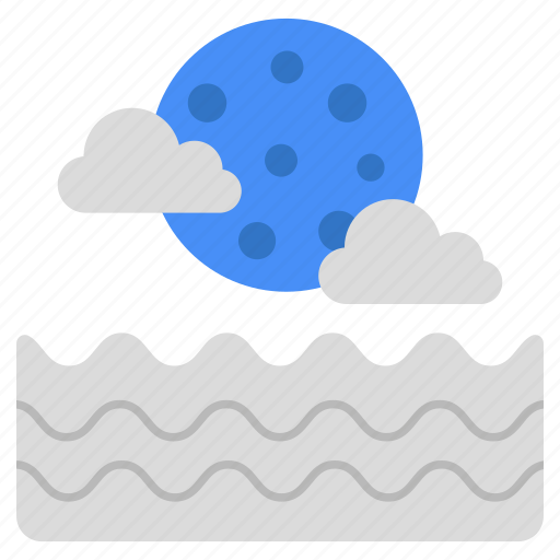 Cloudy night, nighttime, weather forecast, overcast, meteorology icon - Download on Iconfinder