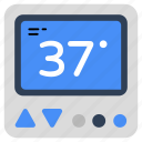 thermostat, temperature indicator, temperature controller, temperature sensor, thermostat device