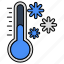 thermometer, thermostat, temperature gauge, freezing temperature, cold temperature 