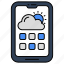 mobile weather app, mobile forecast, mobile overcast, meteorology, online weather forecast 