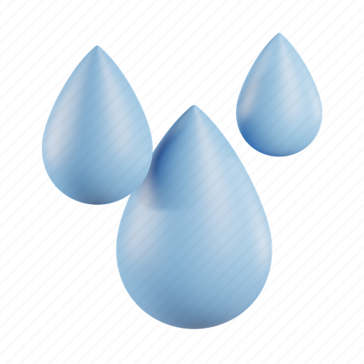 Raindrop, liquid, water drop, water, rain fall, science, drop 3D illustration - Download on Iconfinder