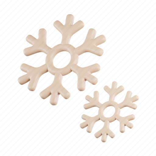 Snowflake, flake, snow, cold, weather, forecast 3D illustration - Download on Iconfinder