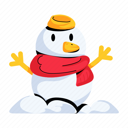 Cute snowman, snowman statue, snow puppet, winter snowman, christmas snowman icon - Download on Iconfinder