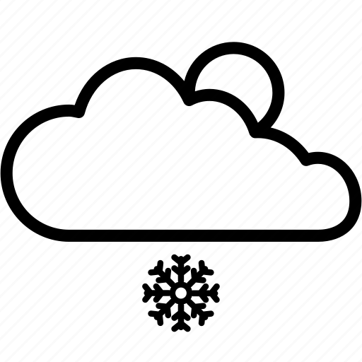 Cloud, snow, cloudy, day, sun, weather icon - Download on Iconfinder