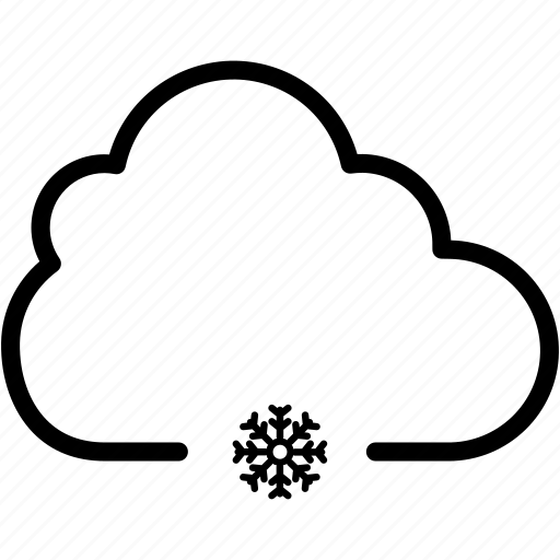 Cloud, cloudy, ice, snow, snowflake, weather icon - Download on Iconfinder