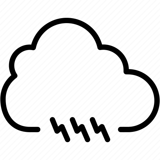 Cloud, thunder, cloudy, electricity, light, weather icon - Download on Iconfinder