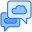 weather, cloud, message, chat 