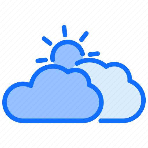 Cloudy, sun, weather, warm icon - Download on Iconfinder