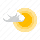 cloud, partly, sunny, cloudy, weather