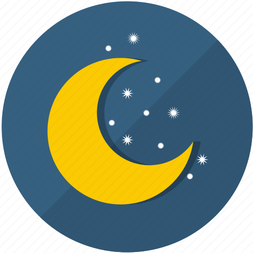 Cold, frost, meteorology, moon, night, season, snow icon - Download on Iconfinder