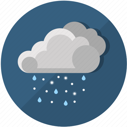 Clouds, meteorology, rain, rainy, snow, weather, winter icon - Download on Iconfinder