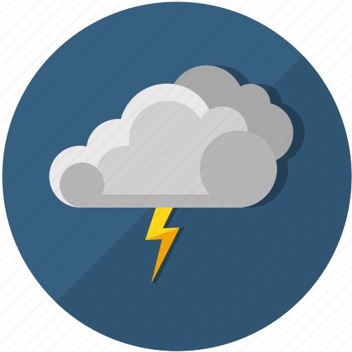 Clouds, forecast, lightning, meteorology, storm, thunderstorm, weather icon - Download on Iconfinder