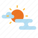 cloudy, meteorology0a, partly, sky, sunny