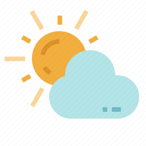 Clond, cloudy, sun, sunny, weather icon - Download on Iconfinder