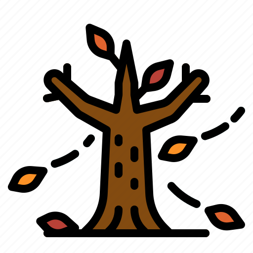 Autumn, leaves, tree, wind icon - Download on Iconfinder