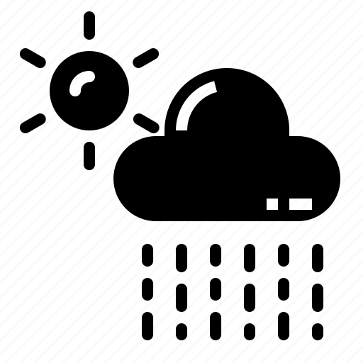 Cloud, drizzle, rain, rainy, sun icon - Download on Iconfinder