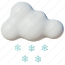 crystal, cloud, rain, weather, diamond, 3d icon, object, icons