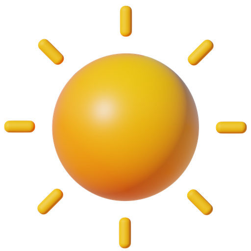 Sun, weather, cloud, summer, 3d icons, object, 3d render icon - Download on Iconfinder