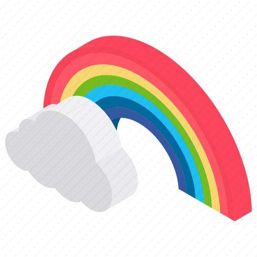 Atmospheric condition, climate, cloud, meteorological condition, pleasant, rainbow, weather icon - Download on Iconfinder