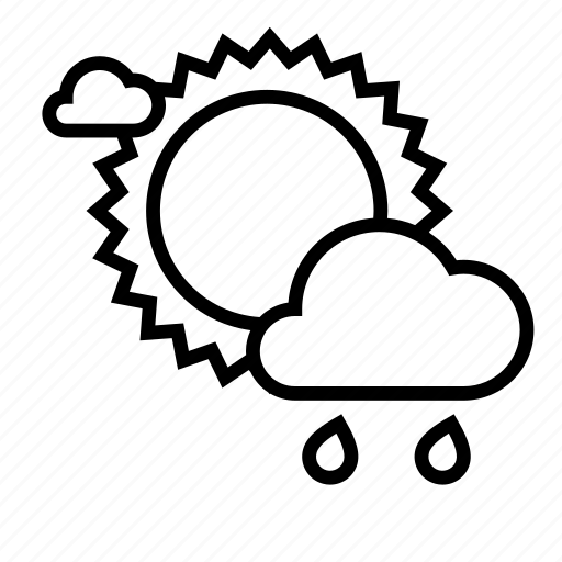 Clouds, cloudy, day, rain, sun, weather icon - Download on Iconfinder