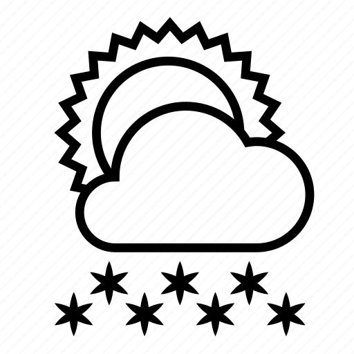 Cloud, cold, snow, snowfall, sun, weather, winter icon - Download on Iconfinder