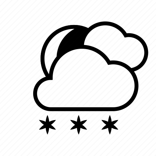 Clouds, moon, night, weather, winter icon - Download on Iconfinder