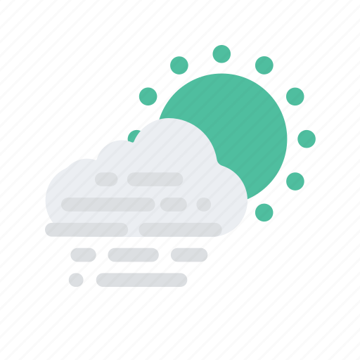Cloud, fog, forecast, mist, sun, temperature, weather icon - Download on Iconfinder