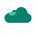 cloudy, forecast, night, partly, season, temperature, weather