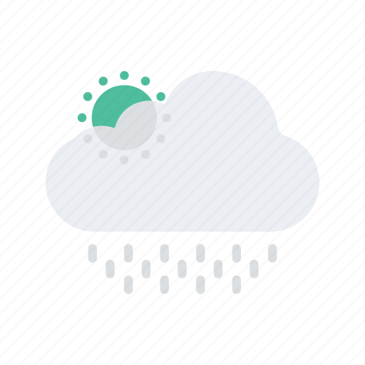 Cloudy, forecast, partly, rain, season, temperature, weather icon - Download on Iconfinder