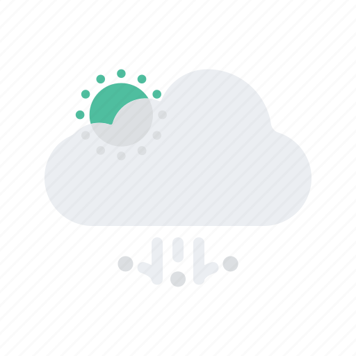 Cloudy, forecast, partly, rain, strong, temperature, weather icon - Download on Iconfinder