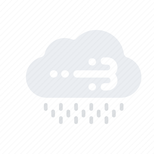 Cloud, forecast, rain, strong, temperature, weather, wind icon - Download on Iconfinder