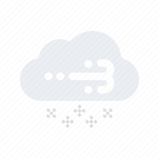 Cloud, forecast, snow, strong, temperature, weather, wind icon - Download on Iconfinder