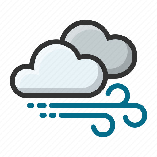 Clouds, cloudy, forecast, weather, wind icon - Download on Iconfinder