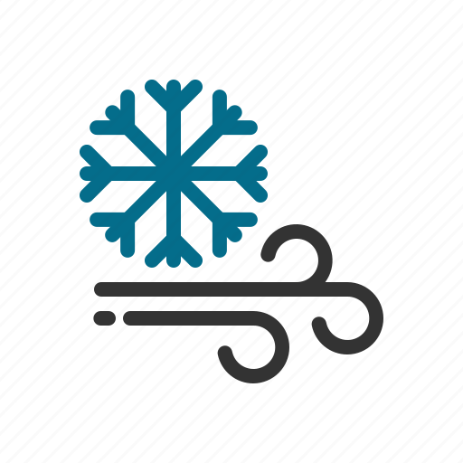 Forecast, snow, snowflake, weather, wind icon - Download on Iconfinder