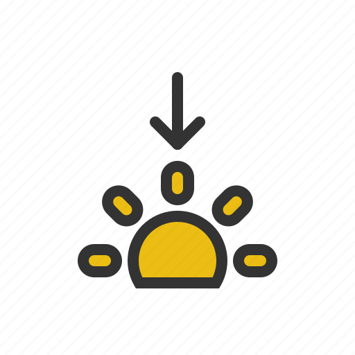 Forecast, sun, sunset, weather icon - Download on Iconfinder