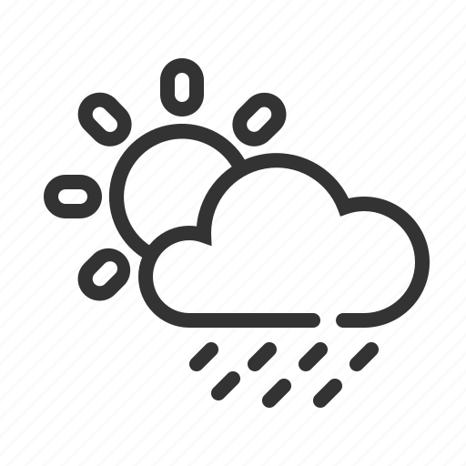 Cloud, forecast, rain, rainny, sun, sunny, weather icon - Download on Iconfinder