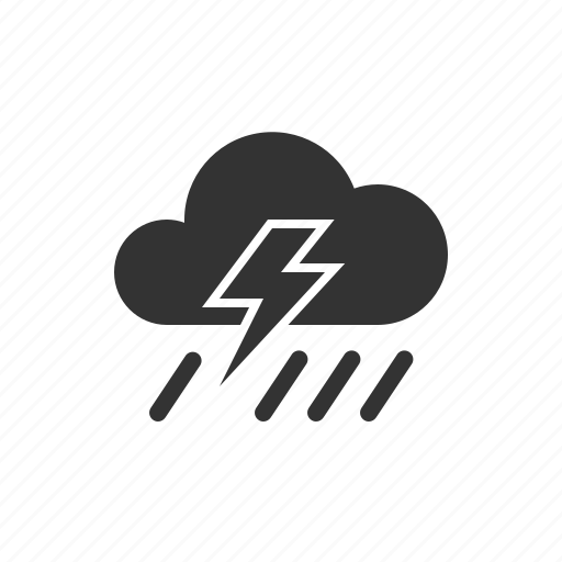 Cloud, forecast, lightning, rain, rainny, weather icon - Download on Iconfinder