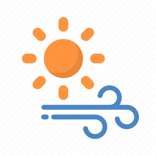 Forecast, sun, sunny, weather, wind icon - Download on Iconfinder