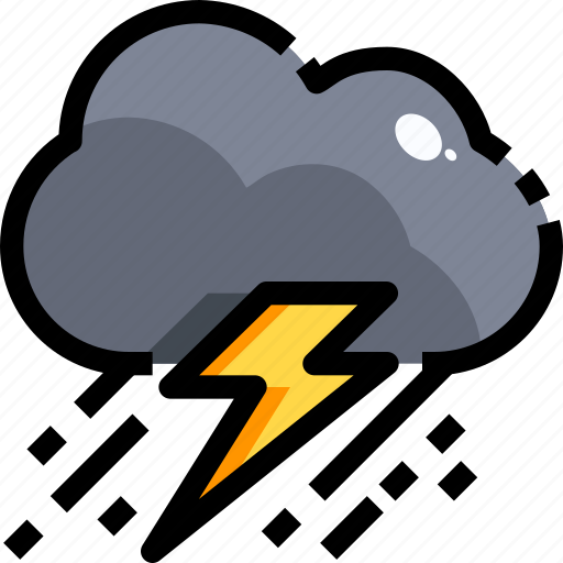 Climate, clouds, rain, storm, thunder, thunderbolt, thunderstorm icon - Download on Iconfinder