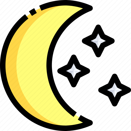 Astronomy, clear, moon, night, phase, phases, stars icon - Download on Iconfinder