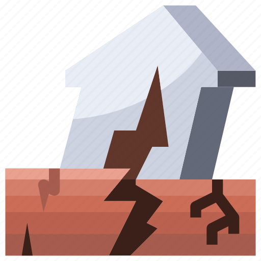 Disaster, earthquake, ground, landscape, nature, weather icon - Download on Iconfinder